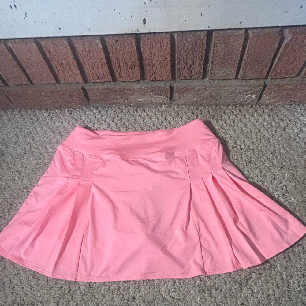 Women's Pink Pleated Skirt - Classic Pleat A-Line
